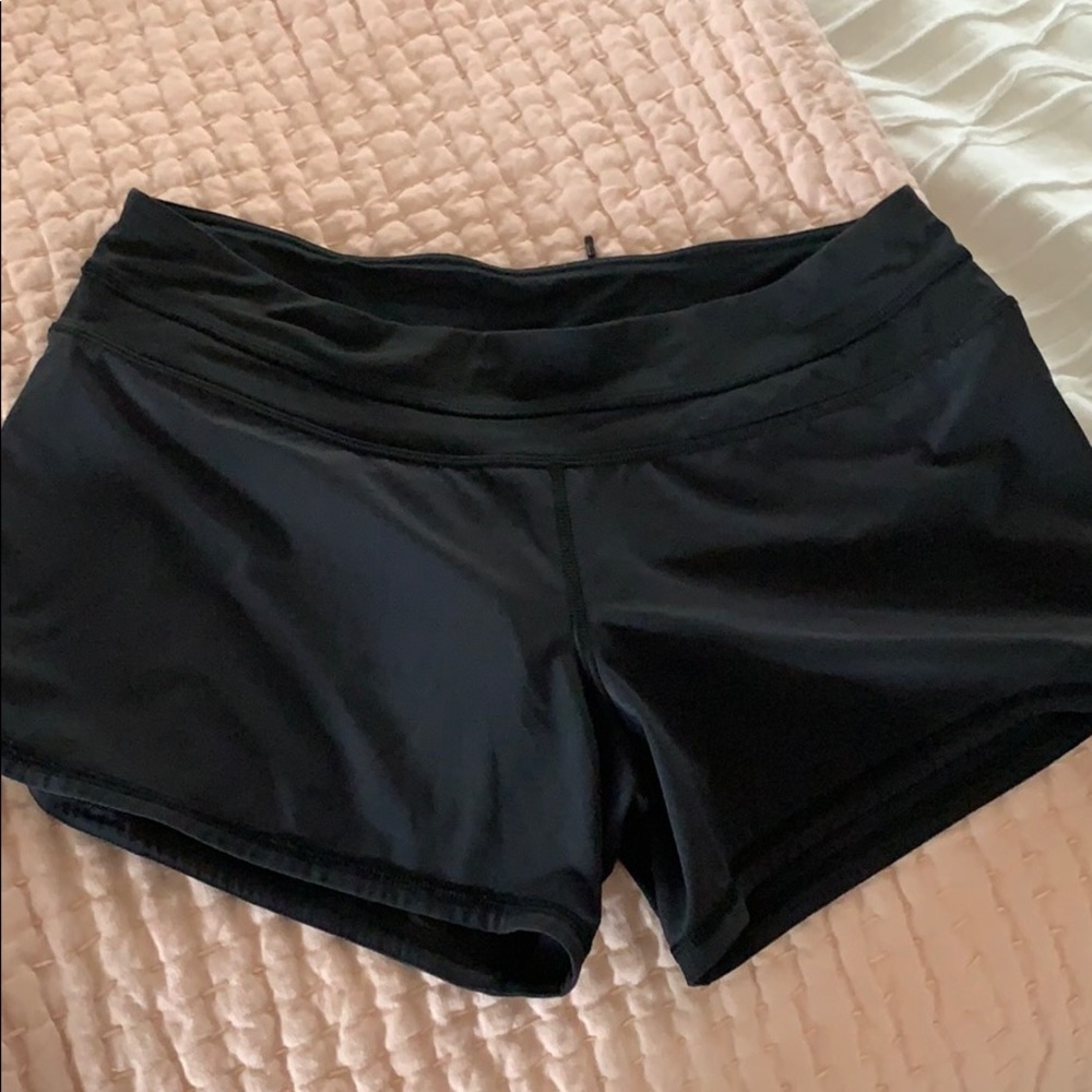Lululemon running shorts with back zipper pocket